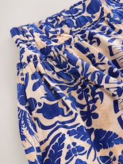 Blue/White Print Palazzo Trousers - Image 8 of 8