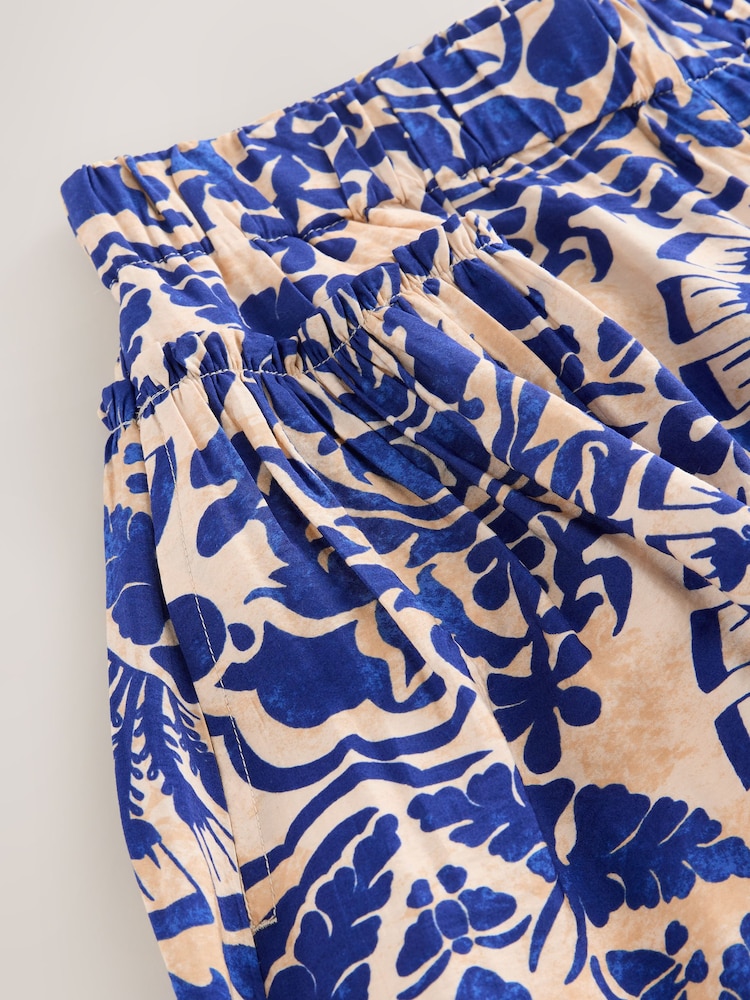 Blau/Weiß/Bedruckt - Palazzo Hosen - Bild 8 von 8 Blau/Weiß/Bedruckt - Palazzo Hosen - Bild 8 von 8