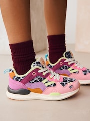 Bright Colourblock Lace-Up Trainers - Image 2 of 8