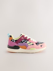 Bright Colourblock Lace-Up Trainers - Image 4 of 8