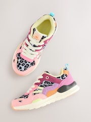 Bright Colourblock Lace-Up Trainers - Image 5 of 8