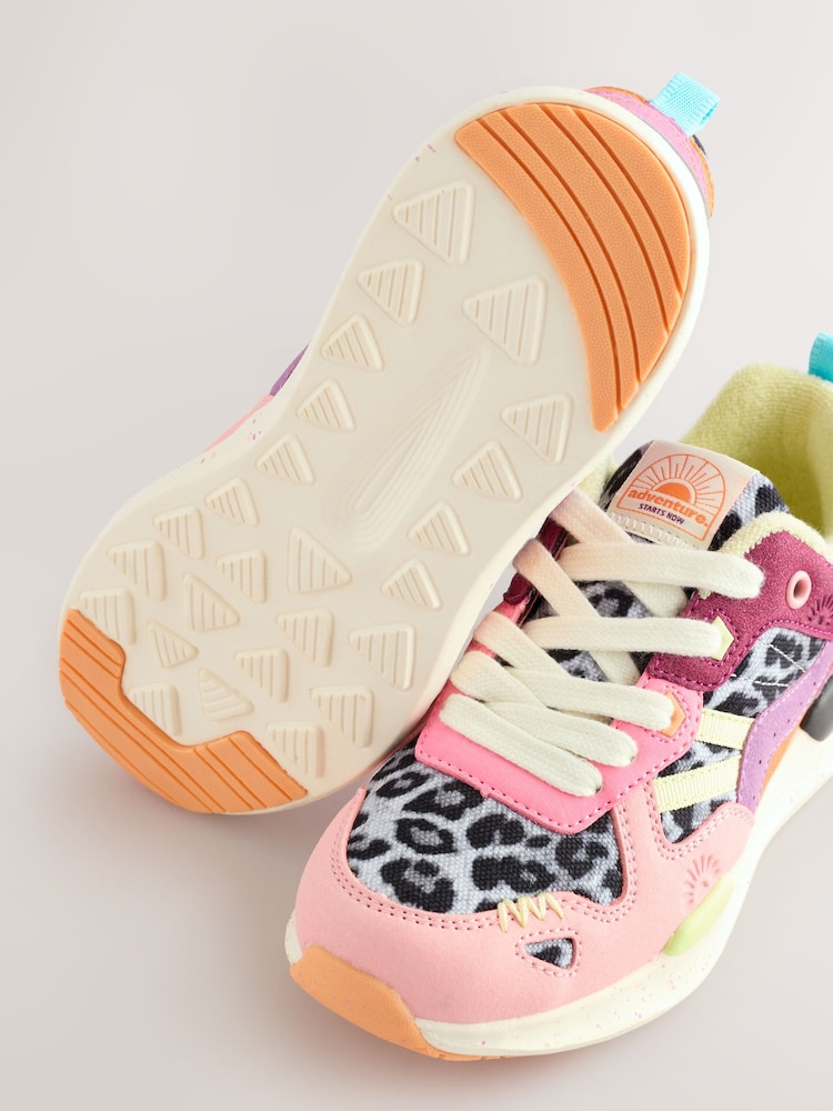 Bright Colourblock Lace-Up Trainers - Image 8 of 8