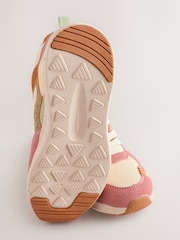 Muted Colourblock Lace-Up Trainers - Image 8 of 8
