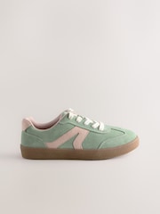 Green/Pink Lace-Up Lifestyle Trainers - Image 5 of 9