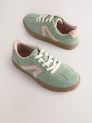 Green/Pink Lace-Up Lifestyle Trainers - Image 7 of 9