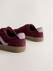 Burgundy Red Lace-Up Lifestyle Trainers - Image 9 of 9