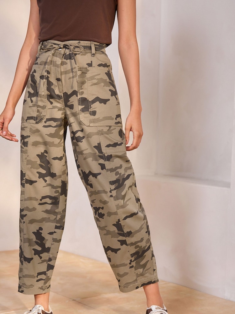 Khaki Camo Cargo Trousers - Image 2 of 8 Khaki Camo Cargo Trousers - Image 2 of 8