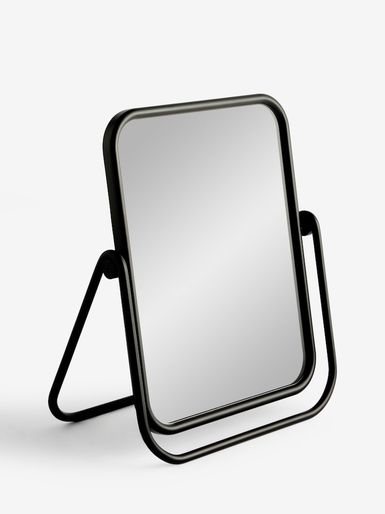 Black Rectangular Dressing Table Vanity Mirror - Image 2 of 2