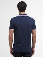 Barbour® International Blue Ethan 100% Cotton Polo Shirt - Image 2 of 5