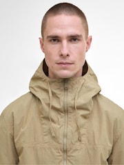 Barbour® International Buckley Garment Dyed Brown 100% Cotton Overshirt - Image 3 of 5