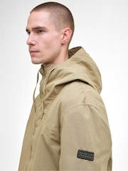 Barbour® International Buckley Garment Dyed Brown 100% Cotton Overshirt - Image 4 of 5