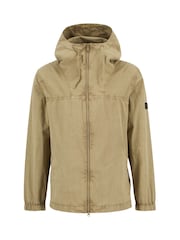 Barbour® International Buckley Garment Dyed Brown 100% Cotton Overshirt - Image 5 of 5