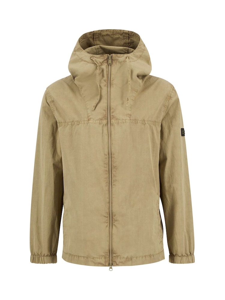 Barbour® International Buckley Garment Dyed Brown 100% Cotton Overshirt - Image 5 of 5