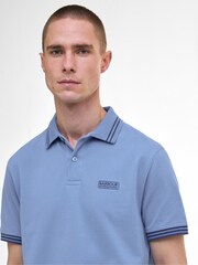 Barbour® International Blue Calibrated 100% Cotton Polo Shirt - Image 3 of 5