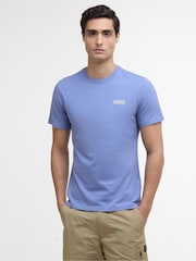 Barbour® International Blue Chest Logo 100% Cotton T-Shirt - Image 1 of 5