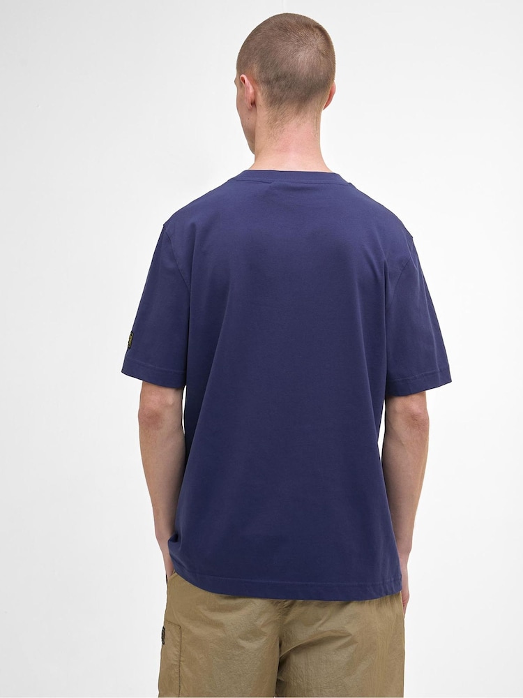 Barbour® International Blue Outline T-Shirt - Image 2 of 4 Barbour® International Blue Outline T-Shirt - Image 2 of 4