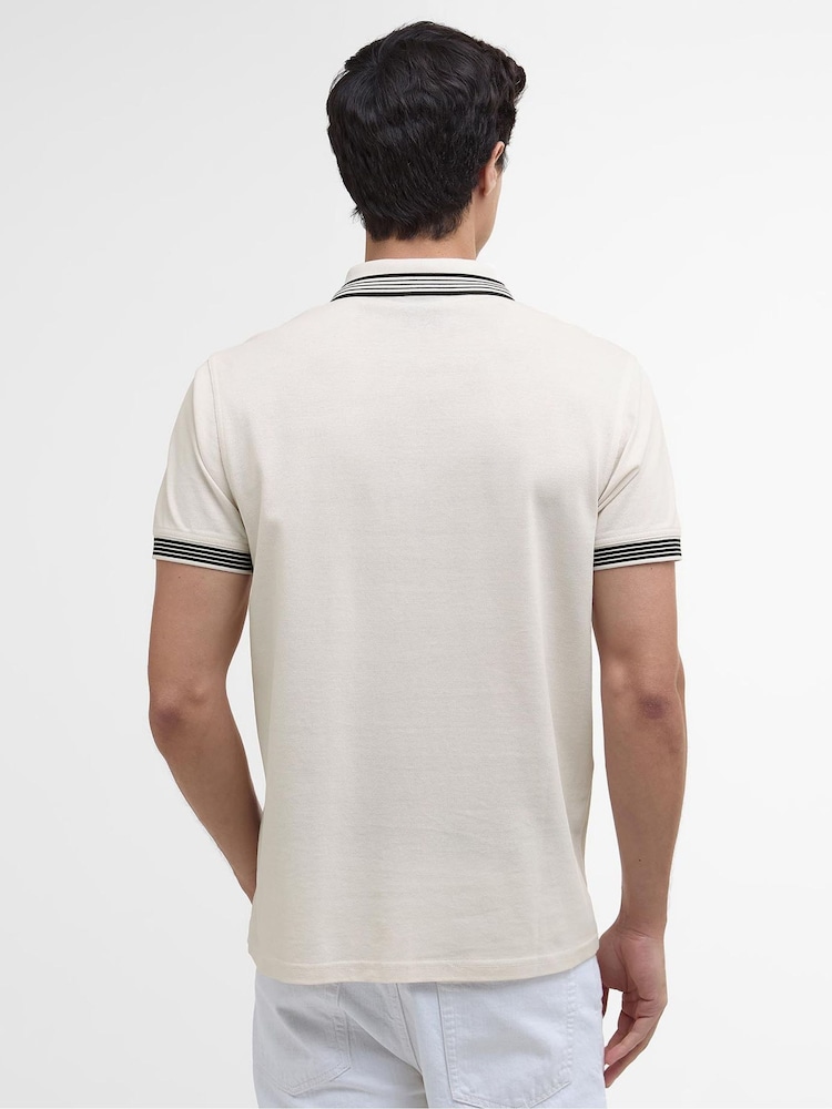 Barbour® International Upham White Polo Shirt - Image 2 of 5