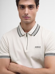 Barbour® International Upham White Polo Shirt - Image 3 of 5