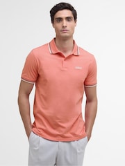 Barbour® International Blue Ethan 100% Cotton Polo Shirt - Image 1 of 5