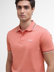 Barbour® International Blue Ethan 100% Cotton Polo Shirt - Image 3 of 5