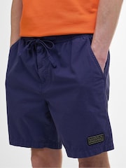 Barbour® International Blue Buckley Garment Dyed 100% Cotton Shorts - Image 3 of 4