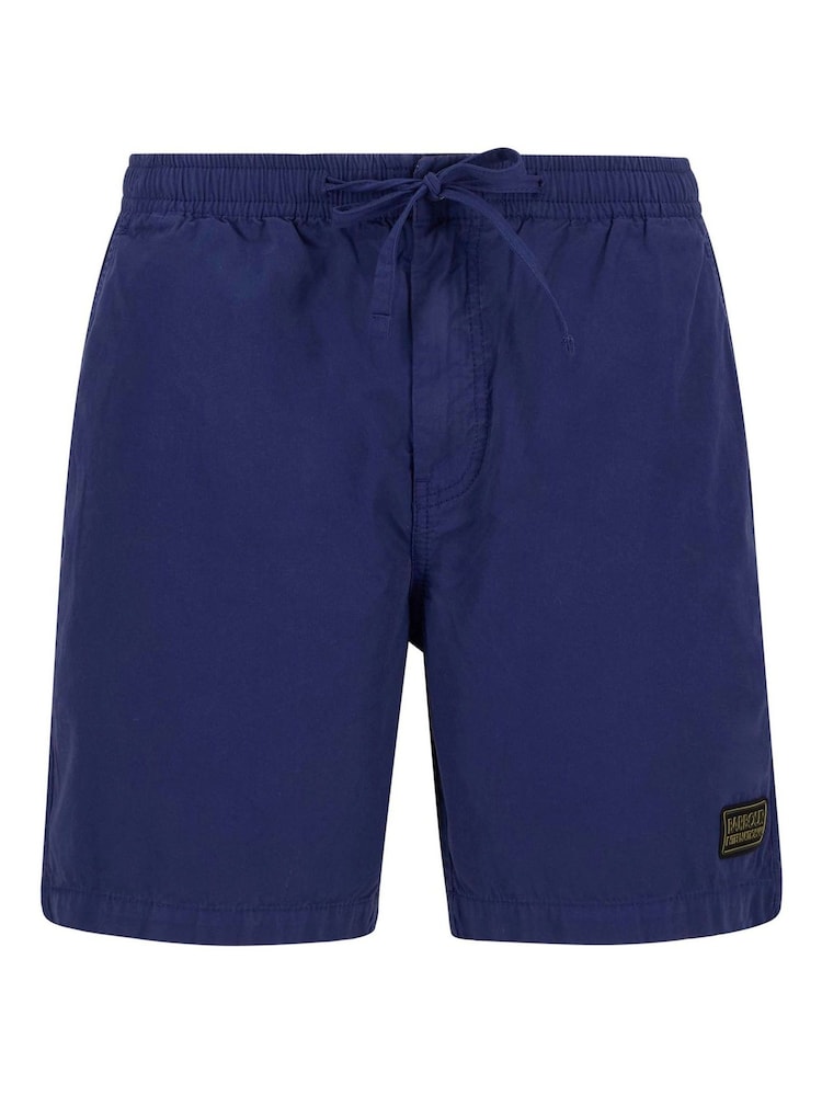 Barbour® International Blue Buckley Garment Dyed 100% Cotton Shorts - Image 4 of 4