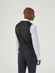 Skopes Grey Single Breasted Thoresby Ultimate Comfort Check Suit Waistcoat - Image 3 of 5