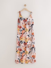 Rust Brown Elastic Strap Slip Dress - Image 1 of 2