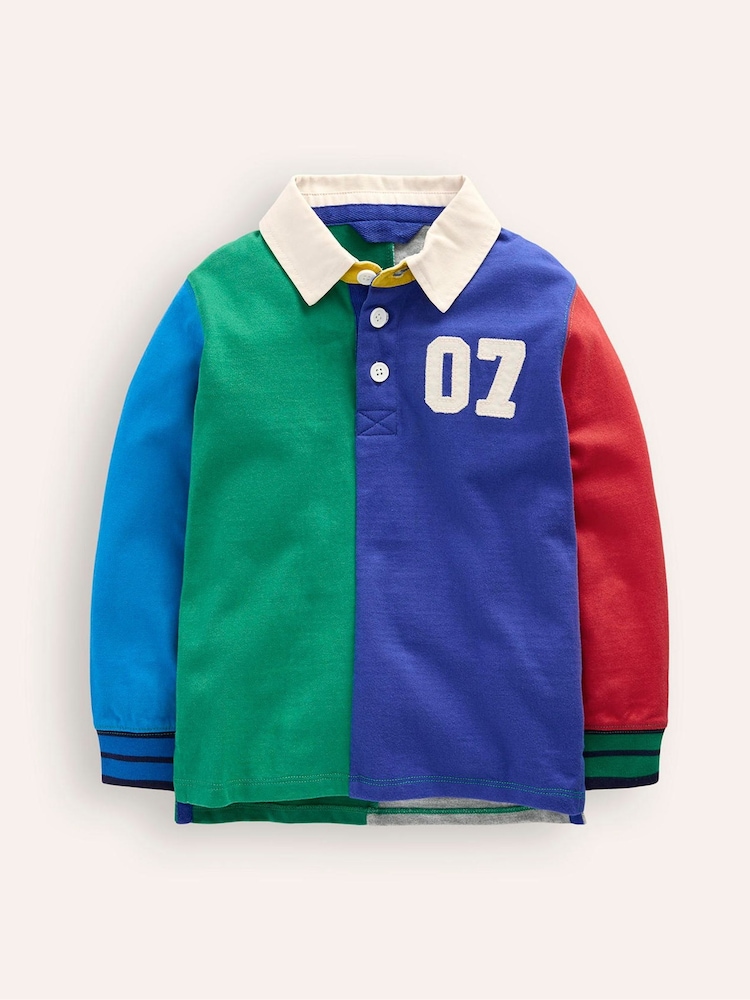 Boden Green Classic Rugby 100% Cotton Shirt - Image 1 of 1 Boden Green Classic Rugby 100% Cotton Shirt - Image 1 of 1