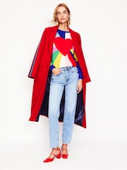 Boden Red Lydia Cashmere Jumper - Image 5 of 9