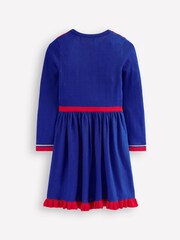 Boden Blue Nutcracker Knitted Dress - Image 2 of 3