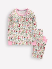 Boden Cream Snug Henley Ballet 100% Cotton Pyjamas - Image 1 of 3
