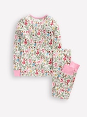Boden Cream Snug Henley Ballet 100% Cotton Pyjamas - Image 2 of 3