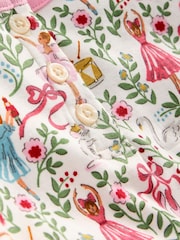 Boden Cream Snug Henley Ballet 100% Cotton Pyjamas - Image 3 of 3