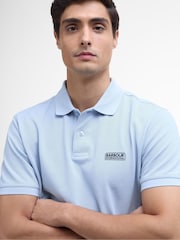 Barbour® International Blue Essential 100% Cotton Polo Shirt - Image 3 of 5