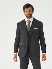 Skopes Green Casey Suit Tailored Jacket Windowpane Check - Image 1 of 5