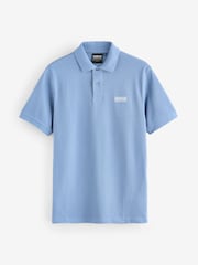 Barbour® International Blue Essential 100% Cotton Polo Shirt - Image 2 of 2