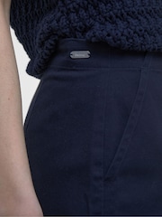 Barbour® Blue Mini Cary 100% Cotton Skirt - Image 4 of 5