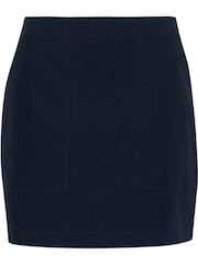 Barbour® Blue Mini Cary 100% Cotton Skirt - Image 5 of 5