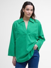 Barbour® Green Cecile Tunic Shirt - Image 1 of 5