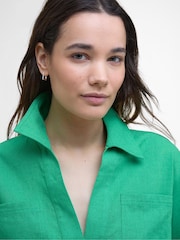 Barbour® Green Cecile Tunic Shirt - Image 3 of 5