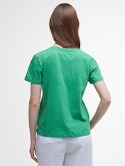 Barbour® Green Bailey Varsity 100% Cotton T-Shirt - Image 2 of 4