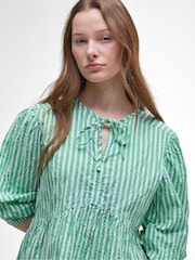 Barbour® Green Daison Seersucker Stripe Top - Image 3 of 5