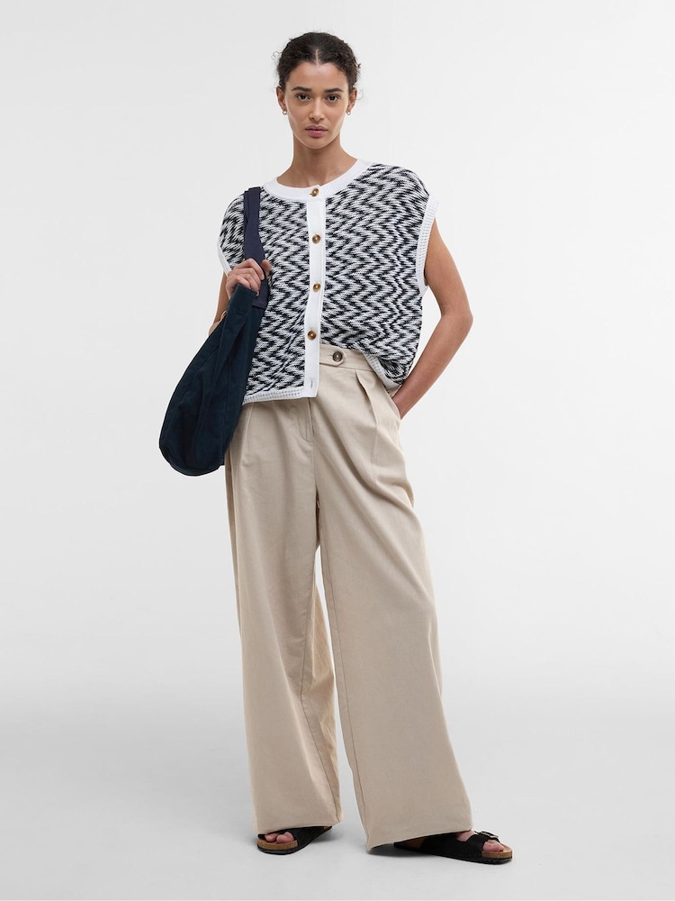 Barbour® Natural Lucy Pleated Trousers - Image 1 of 5