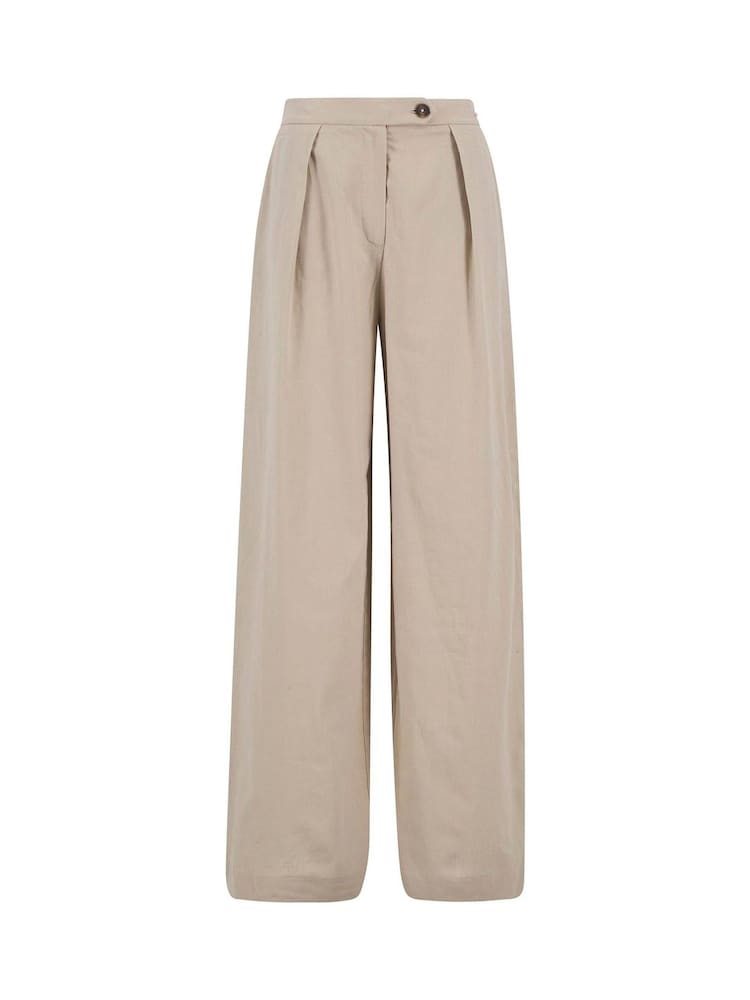 Barbour® Natural Lucy Pleated Trousers - Image 5 of 5