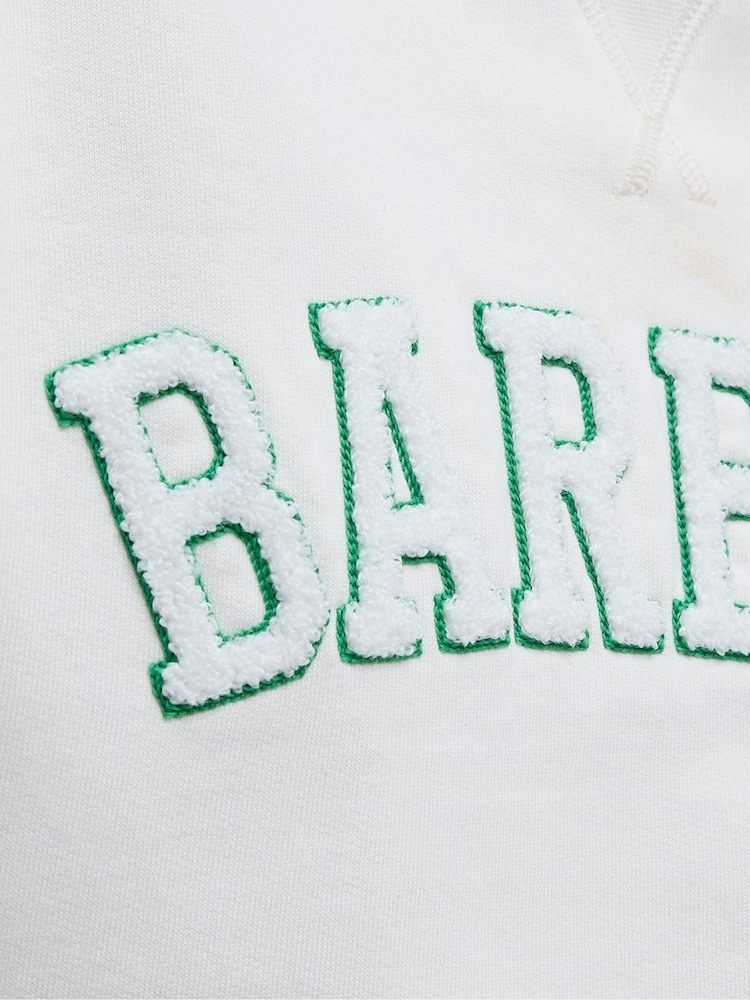 Barbour® Natural Silverdale Varsity 100% Cotton Sweatshirt - Image 5 of 5