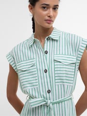 Barbour® Green Abby Midi Dress - Image 3 of 5
