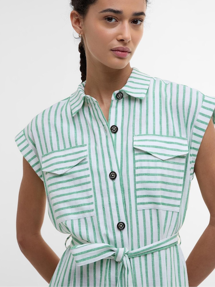 Buy Barbour Green Abby Midi Dress from Next Australia