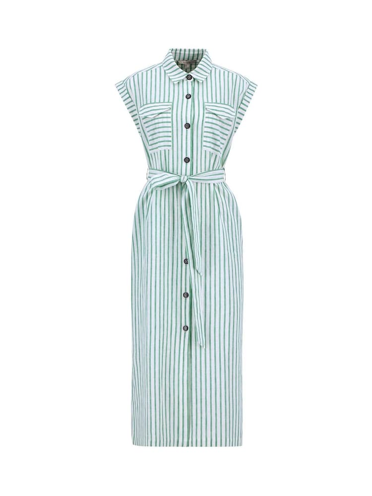 Barbour® Green Abby Midi Dress - Image 5 of 5