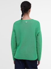 Barbour® Green 100% Cotton Marine Jumper - Image 2 of 5